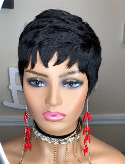 Human Hair Pixie Cut Wigs